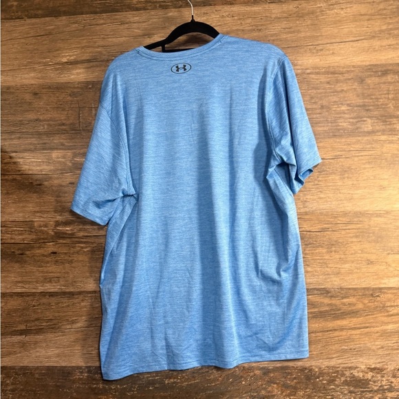 Under Armour Men's Heathered Blue Short Sleeve Tee - Picture 2 of 4